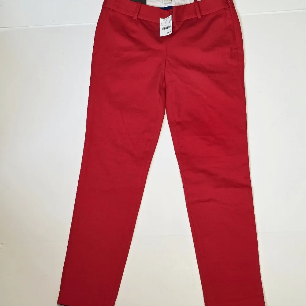 J.Crew City Fit Winnie Pant Red - Picture 2 of 11